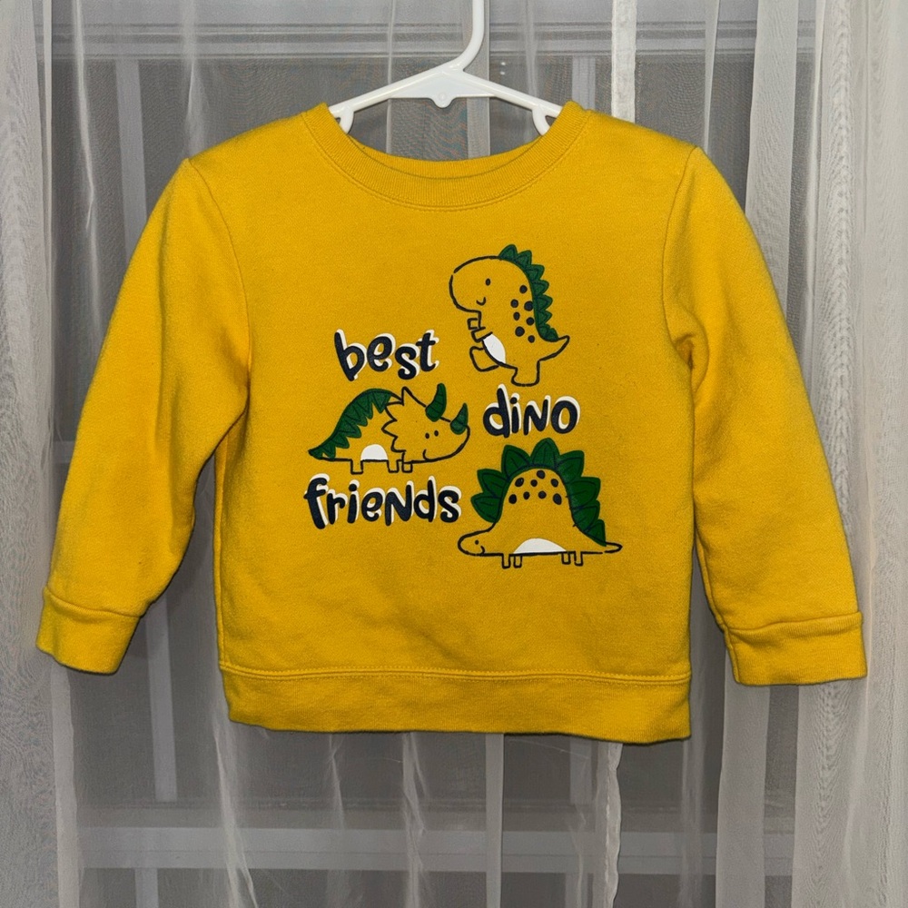 Garanimals Yellow 'Best Dino Friends' Pullover Sweatshirt